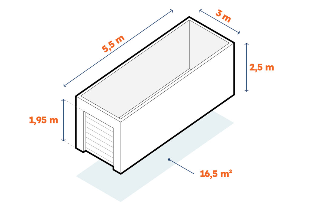 Den Dolder — afmetingen